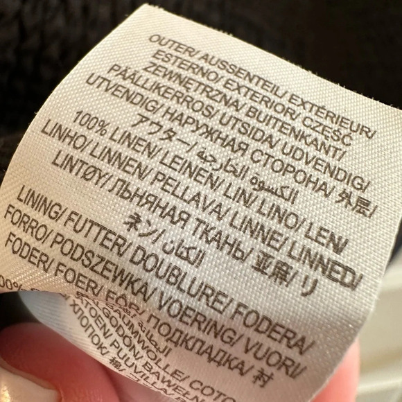 NWT! BODEN Halter Neck Cut Out Linen Crop Top US 12 Black Poof Sleeves Tie CUTE - Picture 12 of 15